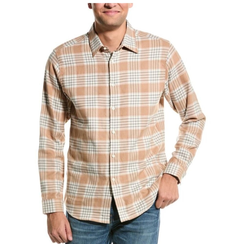 Theory plaid flannel shirt "Irving" style